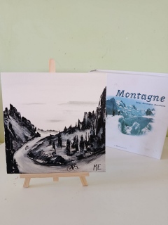 mathilde-evrard-art - Serie cyclisme sur mini toiles