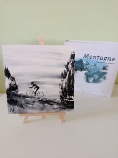 mathilde-evrard-art - Serie cyclisme sur mini toiles