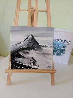 mathilde-evrard-art - Serie cyclisme sur mini toiles