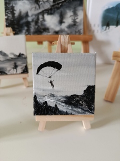 mathilde-evrard-art - Série parapente sur mini toiles
